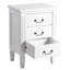 Capri 50cm W Wood Bedside Table