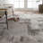Proto Abstract Cream/ Taupe Area Rug (5'3"X7'6")-1522672862
