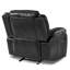 Fauteuil inclinable manuel moderne et contemporain Hanhalyn de 42,5 po avec revêtement en similicuir de première qualité et siège à ressorts ensachés-61083188