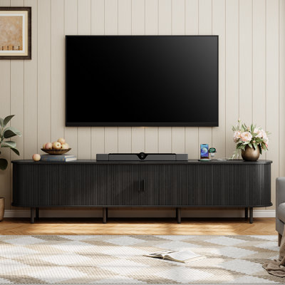 TV Stand with Storage and Shelves Designed To Fit 55’’ - 80’’ TVs
