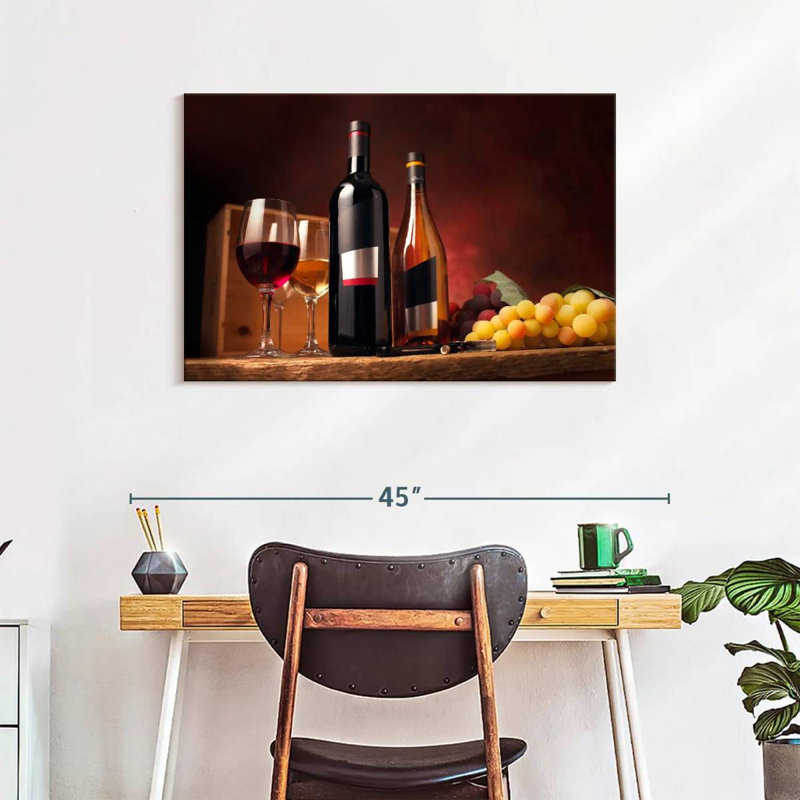 Yarlin Wine On The Table, 24" H x 36" W