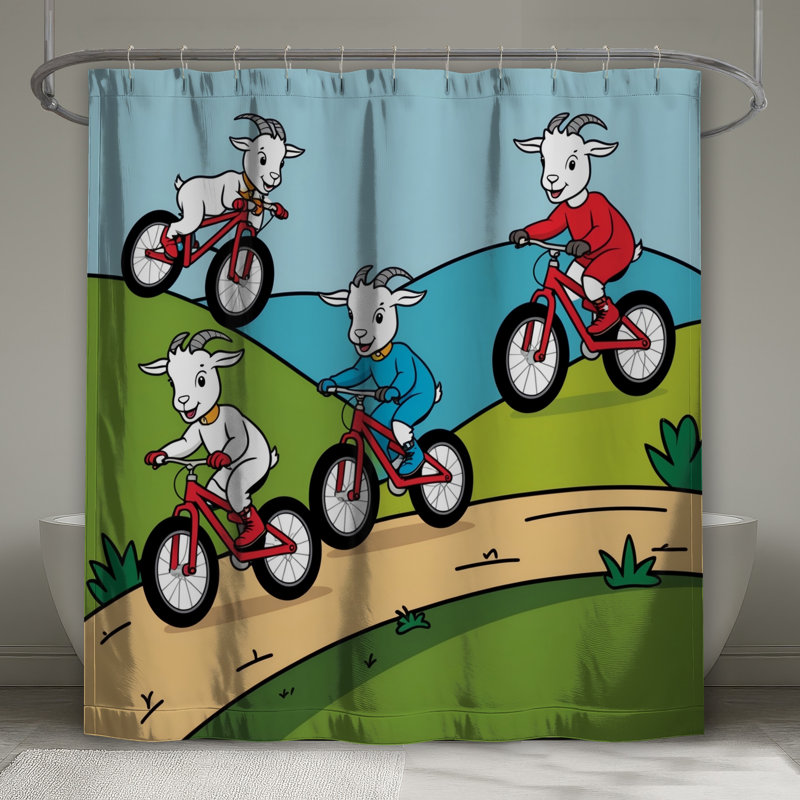 Rideaux de douche Goats, L 70 po x H 84 po