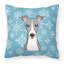  Coussin Snowflake Italian Greyhound 14 "