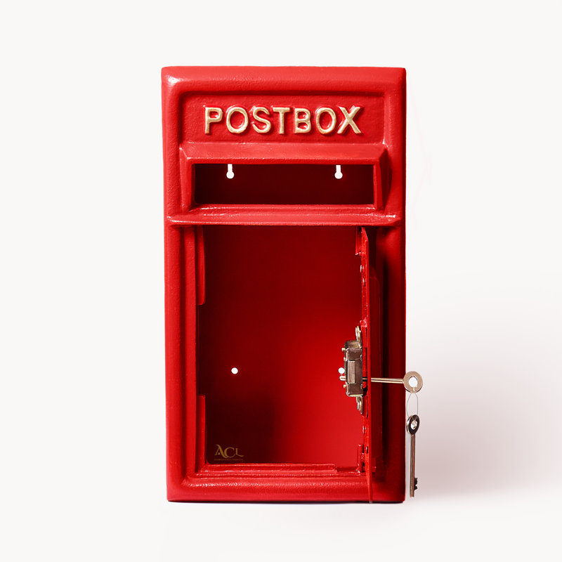Post Box, Red, 44cm H x 20cm H x 25cm D