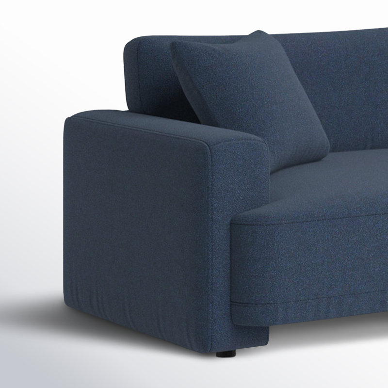 Canapé profond rembourré 90 po Ives, Élite indigo