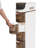 4-Drawer Narrow Slim Storage Cart Bathroom Storage Mobile Storage Organizer