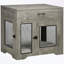 Cage pour chien avec tiroir et 2 portes