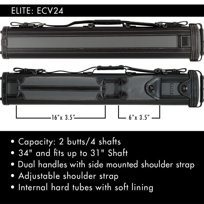2'10" Pool Cue Case, Gray