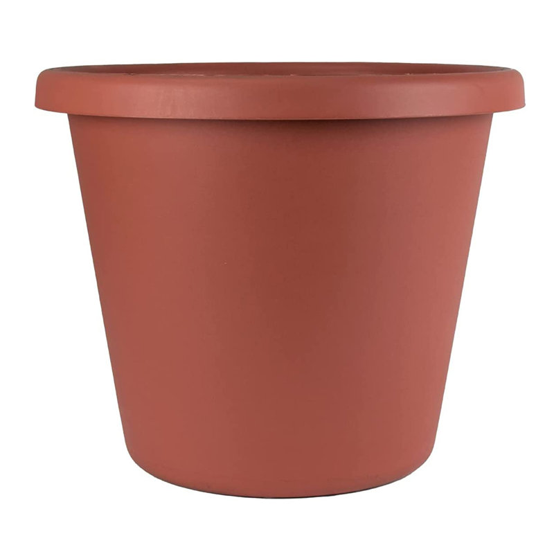 Pot Planter, Clay, 12.75" H x 15.5" W x 15.5" D, 1