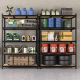 5 Tier Adjustable Heavy Duty Metal Storage Shelving Unit (72" H X 48" W X 24" D)