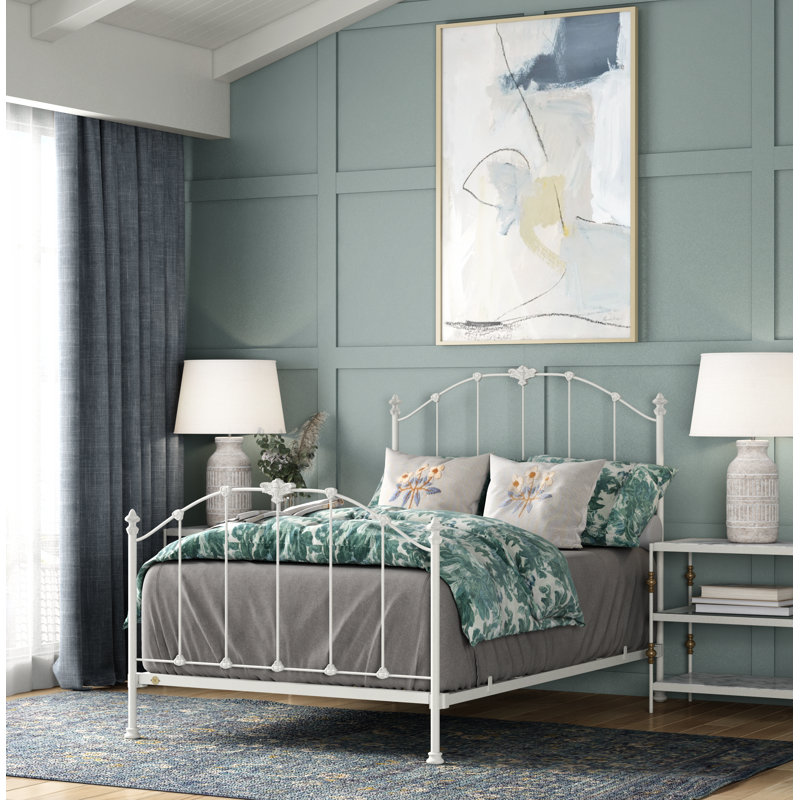 171 Country French Bed | Complete Standard, Matte White, Full