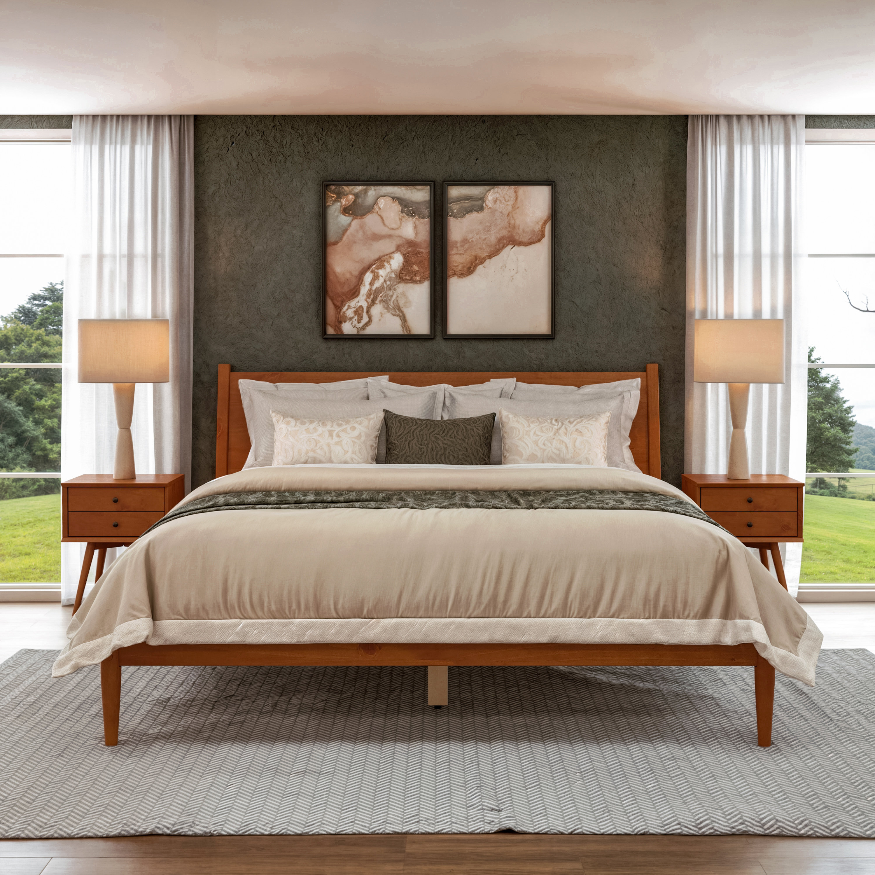 George Oliver Ashlie Solid Wood Platform Bed & Reviews | Wayfair