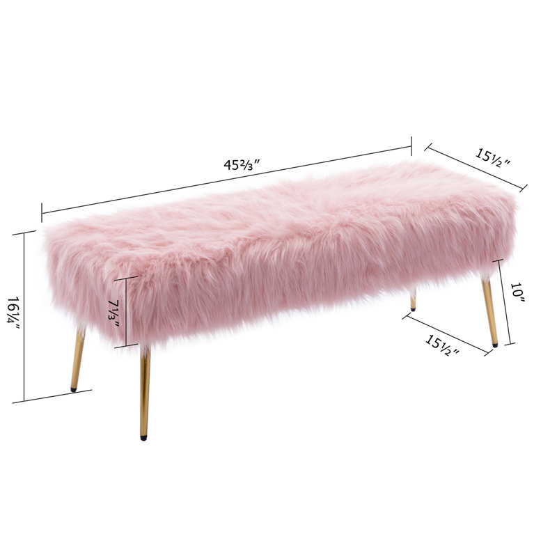 Banc d'appoint Johnathon, Rose