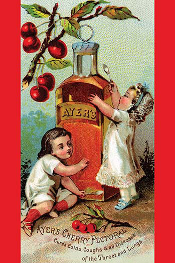 Ayer's Cherry Pectoral - Advertisements, 30" H x 20" W