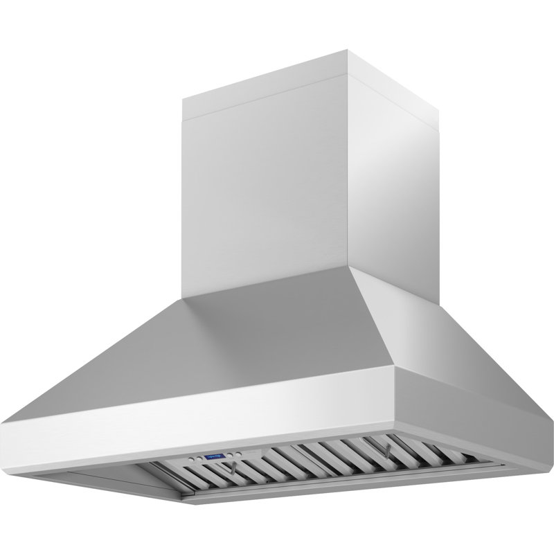 Pro 36" 750 CFM Wall Mount Range Hood in Stainless Steel with Nightlight