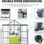 Serre toutes saisons pour l'extérieur - construction 8 x 8 pi avec gouttières de drainage-118112037