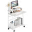 Bureau d'ordinateur mobile à hauteur ajustable pour petits espaces, bureau d'écriture sur roulettes
