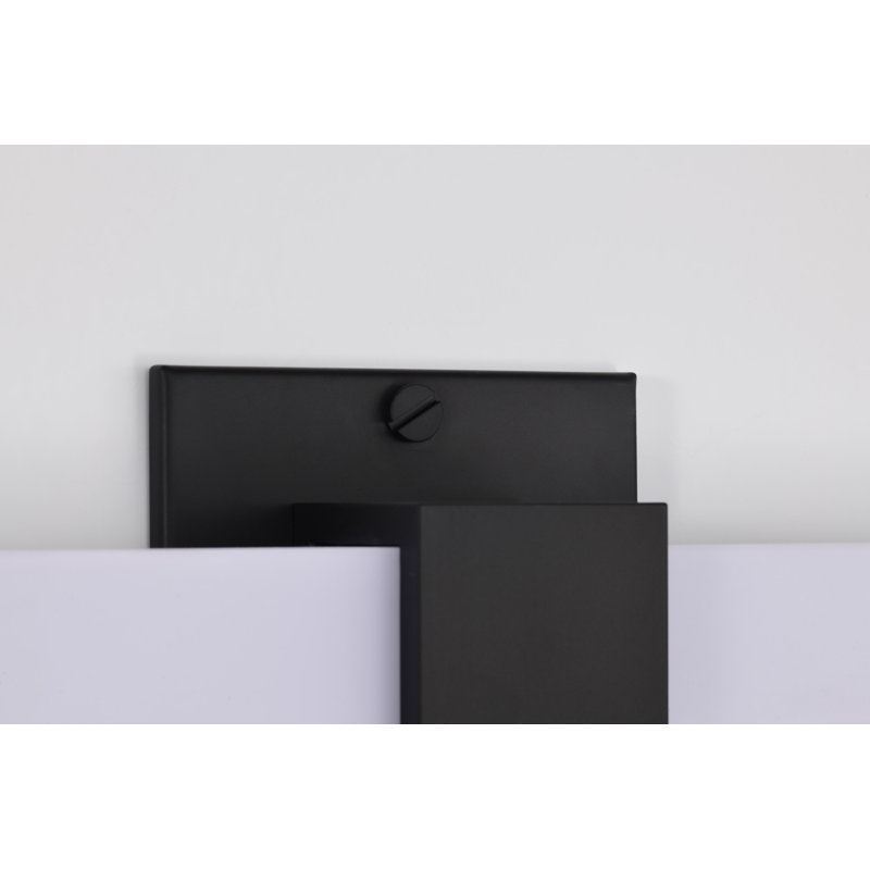 Brightwyn - coiffeuse à DEL , Noir mat, 35 po de largeur