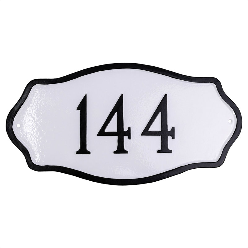 Hampton Oval Wall Plaque, Yes, Black/Gold