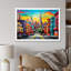 «Colorful Abstract San Francisco City», reproduction d'art sur toile-49336582-49336586