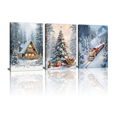 3 Piece Wrapped Canvas Wall Art