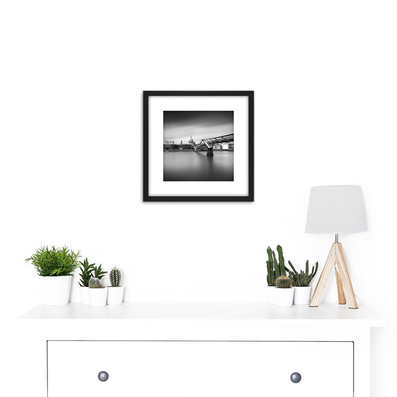 Millenium Bridge London Cityscape Photo by William Warby - Single Picture Frame Print