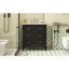 Ensemble de meuble-lavabo simple 30 po avec 3 tiroirs, meuble-lavabo autoportant avec cadre en bois massif 30 po-1772012366