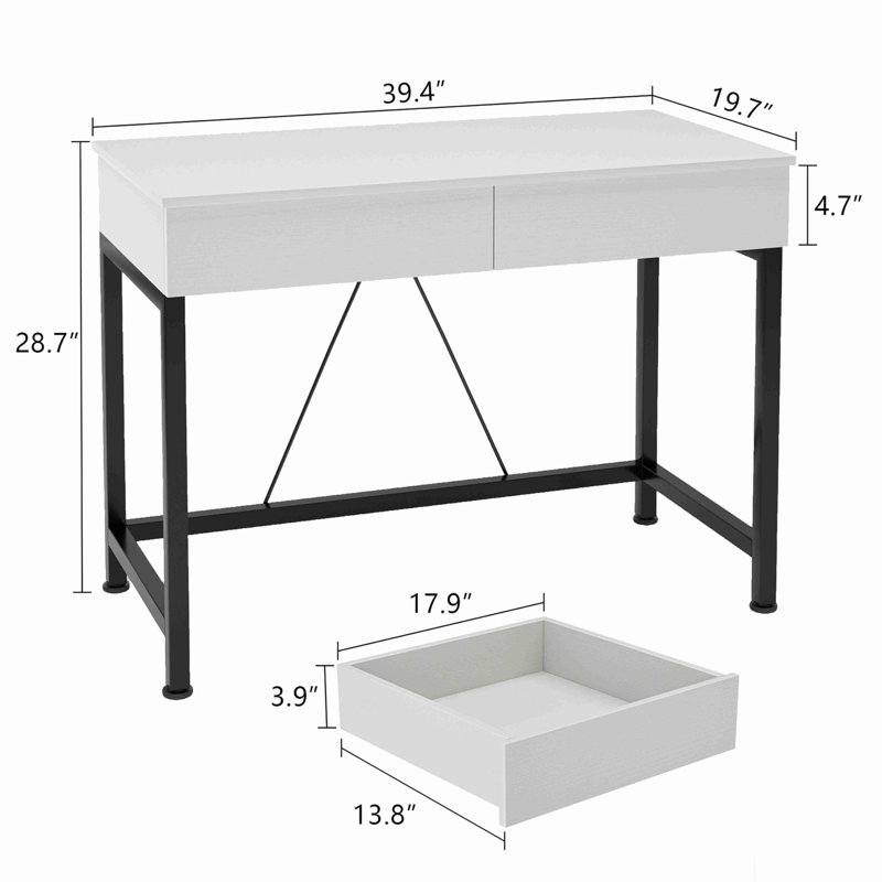 Computer Desk, White