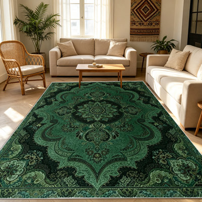 1PC  Area Rugs, Soft & Comfortable, All Seasons, Easy to Maintain, Machine Washable, Indoor Floor Mat for Living Room, Bedroom, Dining Room, Hallway, Office, Patio, Home & Outdoor Decor