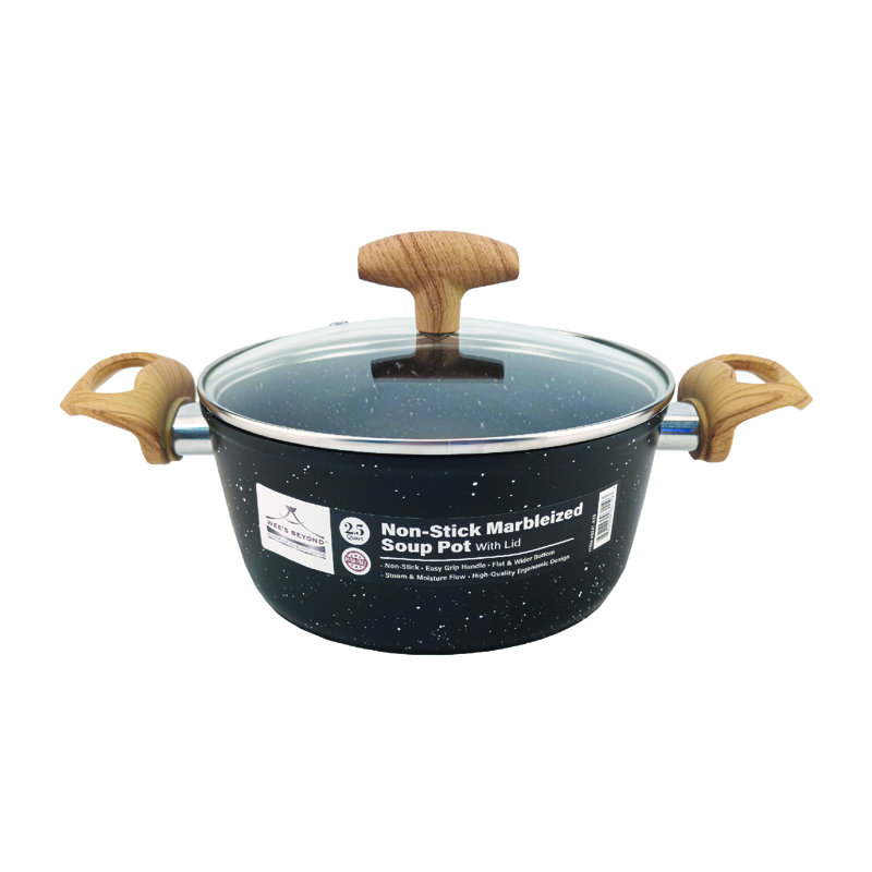 2.5 Qt. Marbleized Non Stick Stock Pot, 2.5 quarts