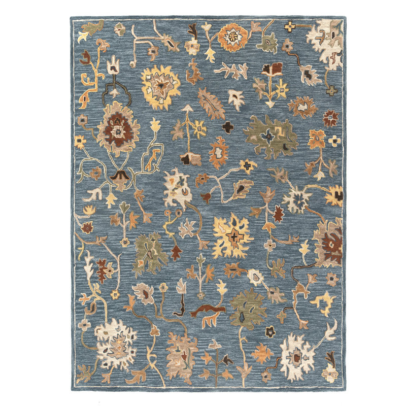 Tapis d'intérieur en laine Tiki, 7 pi 9 po x 9 pi 9 po