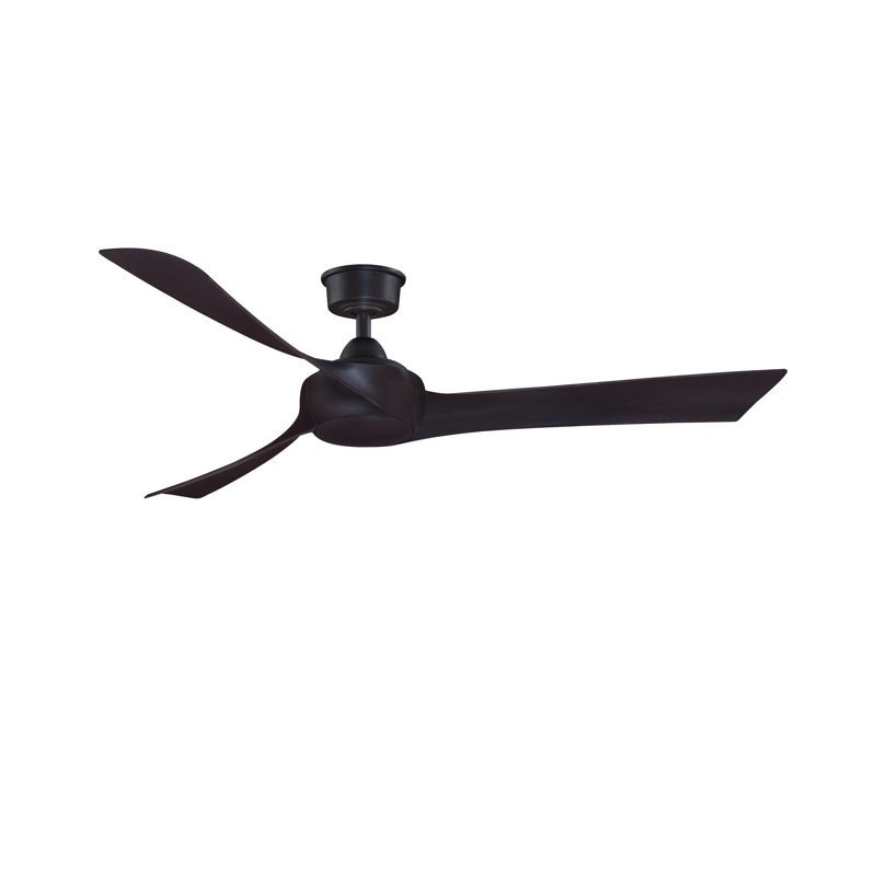Wrap Custom 60 inch Indoor/Outdoor Ceiling Fan - Dark Bronze with Dark Walnut blades, Dark Bronze, Dark Walnut