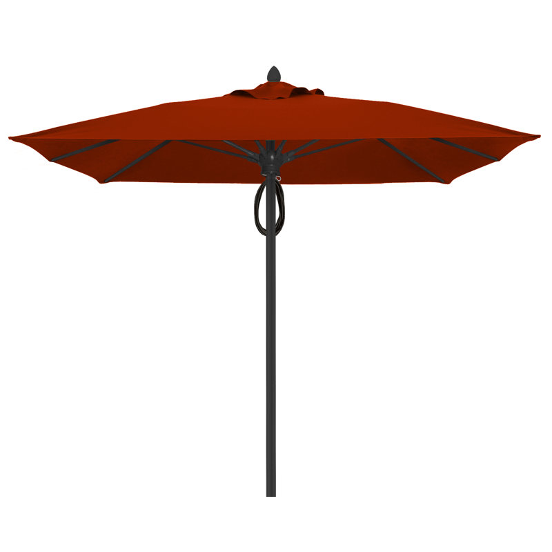 Parasol de marché carré 7,5 pi Prestige, Toscan, Noir