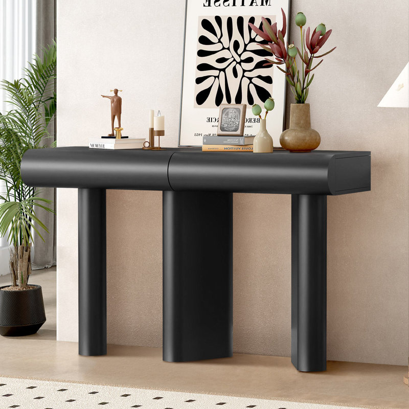 Beaumont 47.6'' Console Table, Black