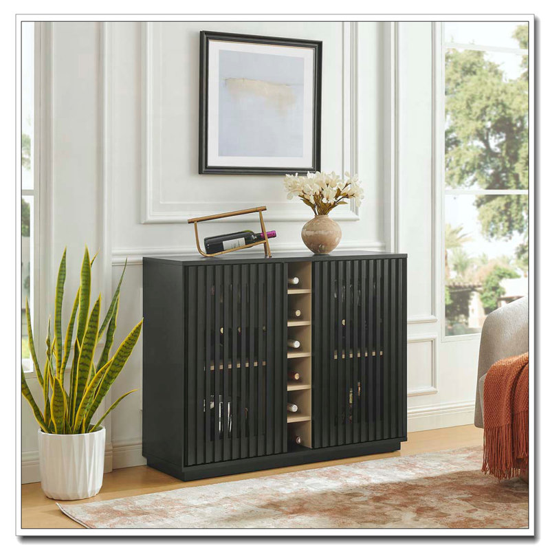 Armoire à boissons évidée Modern, Noir