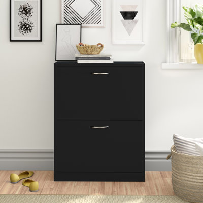 12 Pair Flip Down Shoe Storage