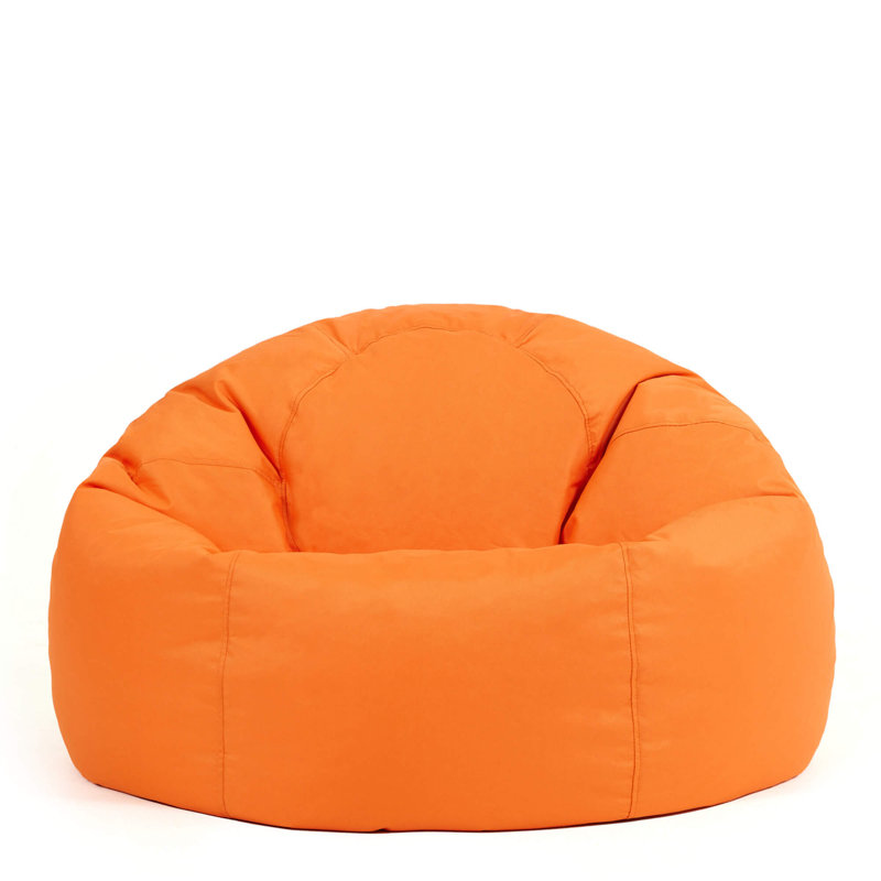 Bean Bag Bazaar Kingston Water-Resistant Classic Bean Bag, Orange