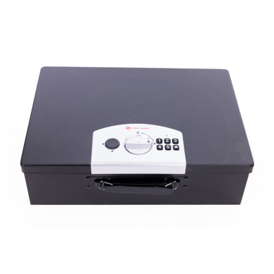 PORTABLE SECURITY BOX W/ DIGITAL LOCK AND CABLE