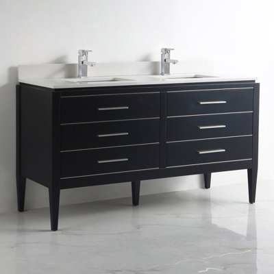 60 " Double Bathroom Vanity Base