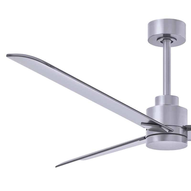 Ventilateur de plafond Alessandra, Nickel brossé, Nickel brossé