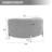 33.9" W Half-Moon Storage Ottoman Bench With Metal Legs-119776320