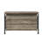 Antique Oak & Sandy Grey 5-shelf Kitchen Island, Ensuring Sufficient Storage For Bottles And Glasses, Tabletop Strong Metal Legs Dining Room Island With Abundant Area Glasses Bottles,