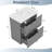 Fluted Design 30" Bathroom Vanity with Ceramic Sink, Split-Drawer Storage-1089573238
