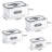 4 Pack Large Fruit Storage Containers For Fridge With Vent Holes And Handle,Airtight Food Storage Containers Keep Fruits, Vegetables, Berry, Fresh Longer,BPA-Free Fridge Storage Container With Lid