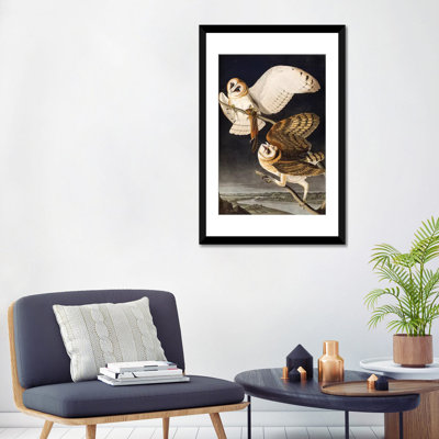 «Barn Owl Audubon Commission», impression sur toile