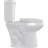 Two Piece Toilet - Elongated Bowl, 19" ADA Compliant Comfort Height, Dual Flush, Water Efficient, Slow Close Seat