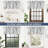Tree Branch Linen Lined Valance Double Layer Thermal Insulated Room Darkening Blackout Valances 3 Inch Rod Pocket Short Window Valance For Living Room Bathroom 52 Inch By 14 Inch Blue-118974692-118974695