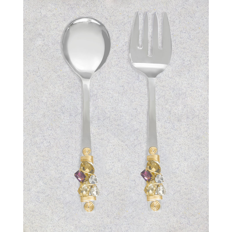Ensemble de service à salade Multi Crystals