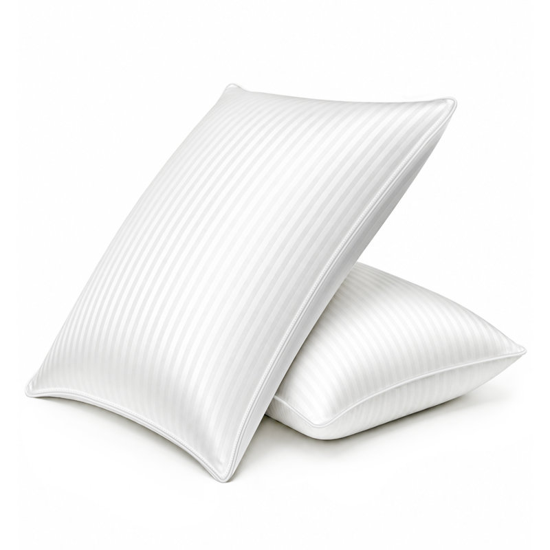 The Fine Sateen Stripe Down Alternative Pillow, King