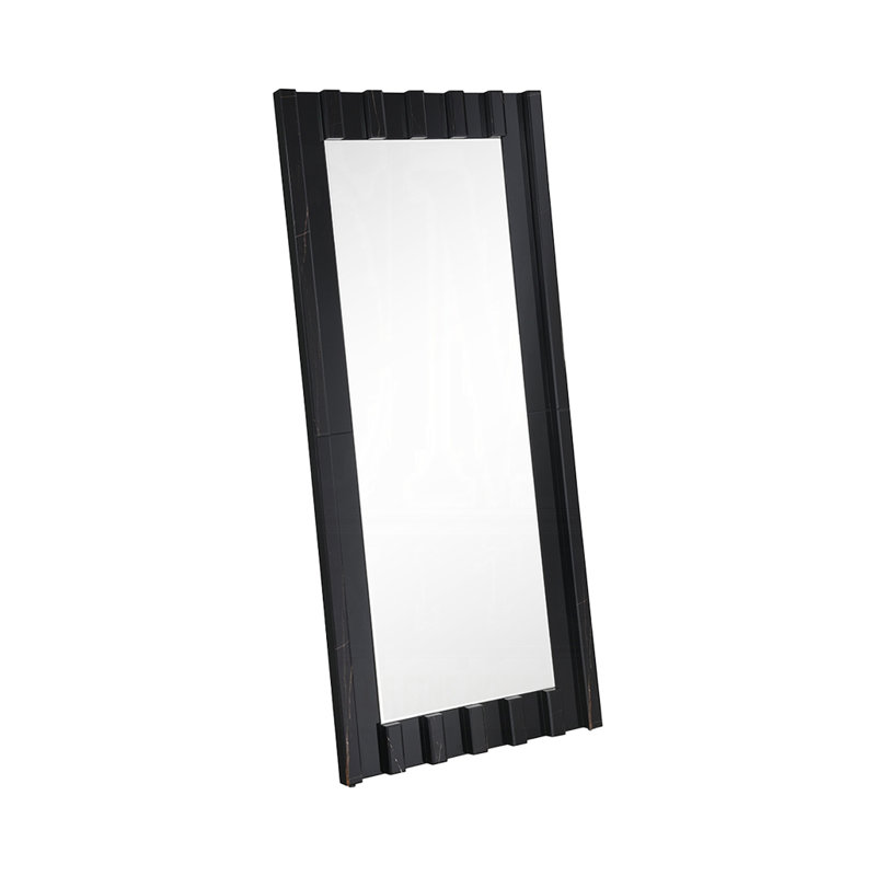 Miroir de plancher l 32,4 po, noir